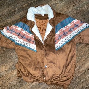 Western Aztec Puffer jacket